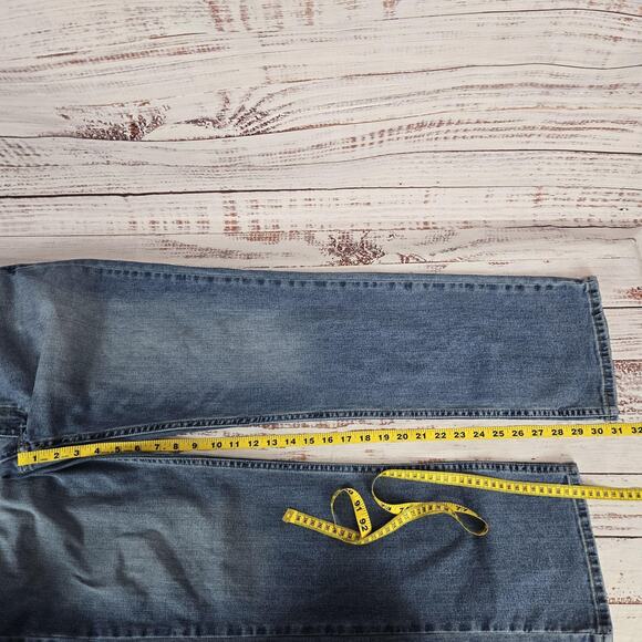 Hollister Jeans Mens Sz 36 Blue Straight Leg Epic Flex Denim Classic Comfort Fit - Picture 13 of 14